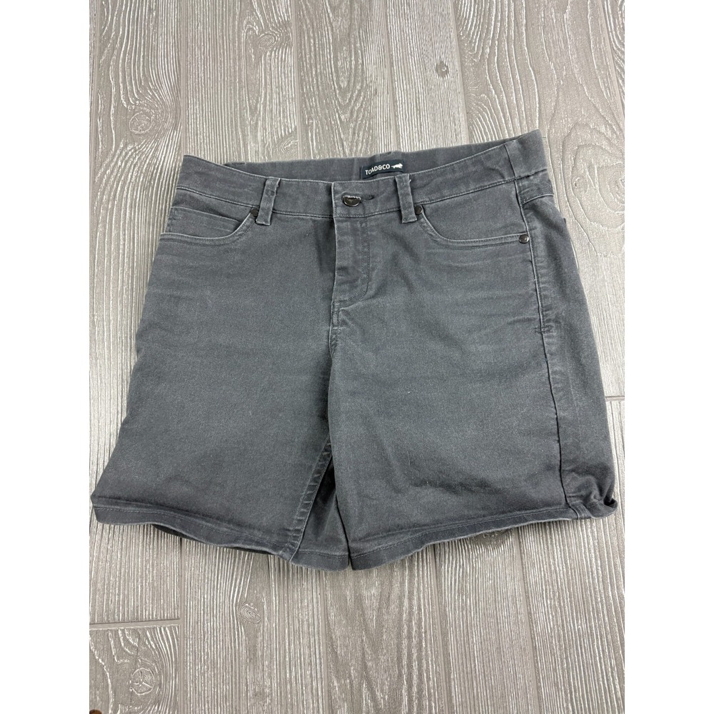 Toad&Co Size 6 Gray Womens Stretch Shorts Inseam 7